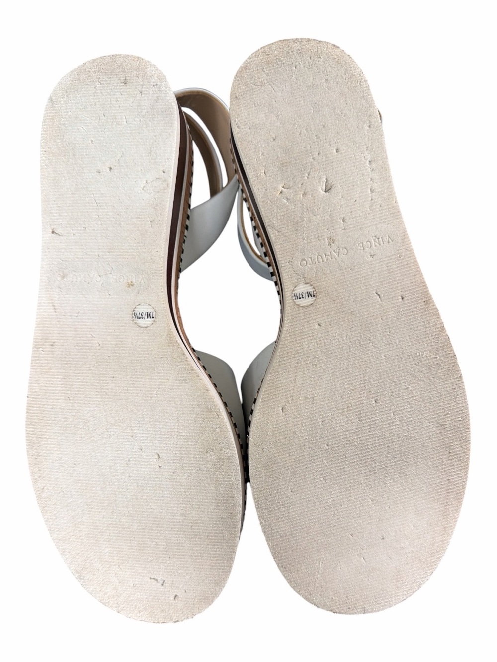 Vince Camuto |White Leather Platform Sandals |Size 7M |Resort Summer - Picture 11 of 11